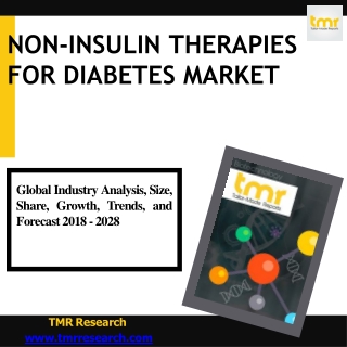 Non-Insulin Therapies for Diabetes : Experiencing A Major Growth