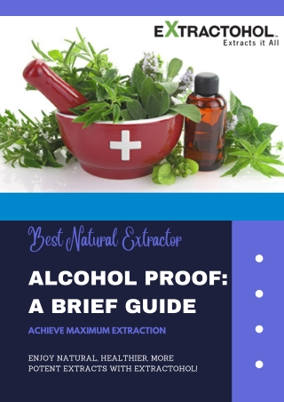 Alcohol Proof A Brief Guide