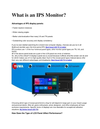 What is is IPS Monitor