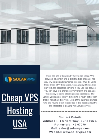 Cheap VPS Hosting USA