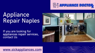 Appliance Repair Services in Naples | Appliance Doctor Inc
