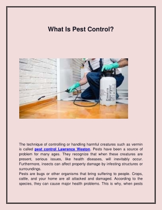 Best Pest Control in Lawrence Weston