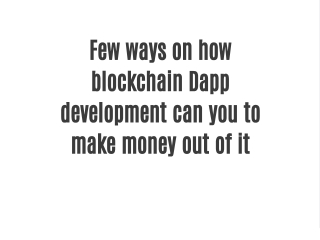 Dapp Development