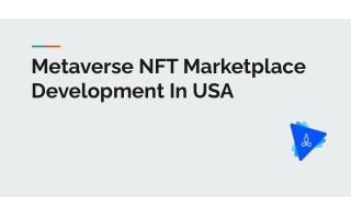 Metaverse NFT Marketplace Development