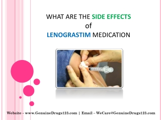 What are the Side effects of Lenograstim