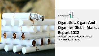 Cigarettes, Cigars And Cigarillos Market Analysis, Size, Latest Trends Report