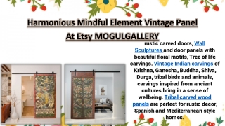 Harmonious Mindful Element Vintage Panel