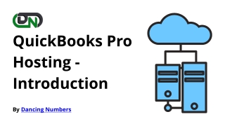 QuickBooks Pro Hosting - Introduction