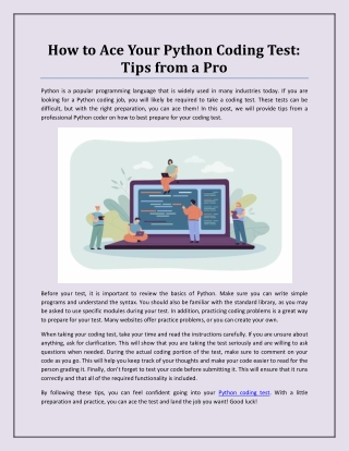 How to Ace Your Python Coding Test: Tips from a Pro