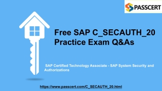 SAP System Security and Authorizations C_SECAUTH_20 Dumps