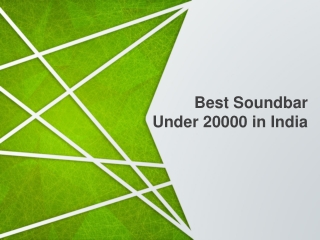 Best Soundbar Under 20000 in India