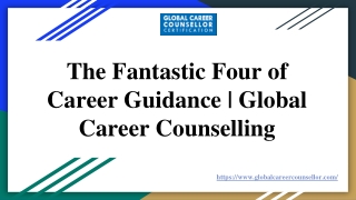 The Fantastic Four of Career Guidance | Global Career Counselling