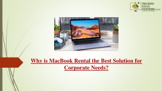 Why is MacBook Rental the Best Solution for Corporate Needs?