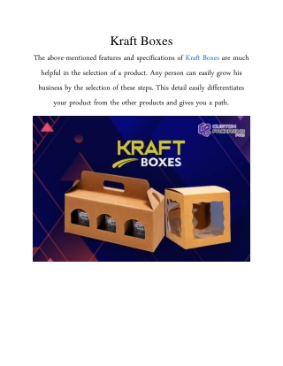 Kraft Boxes