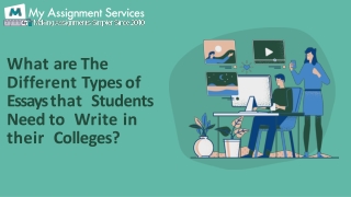 What are the different types of essays that students need to write in their colleges-converted