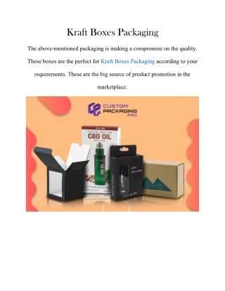 Kraft Boxes Packaging