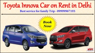 Toyota Innova Car on Rent in Delhi