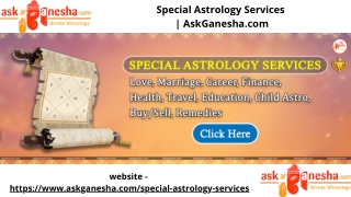 Special Astrology Services  AskGanesha.com