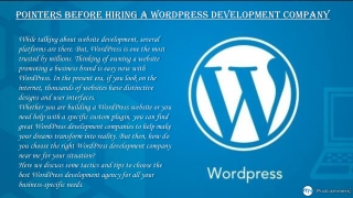 WordPress development company near me