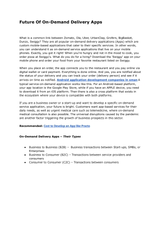 Future Of On-Demand Delivery Apps - Google Docs