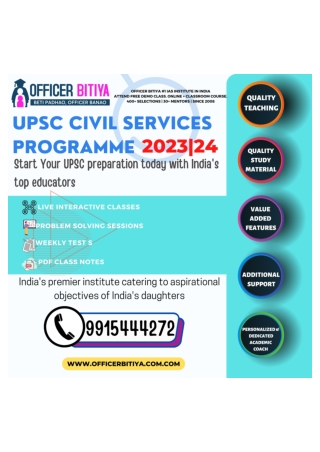 Top IAS Coaching In Chandigarh Officer Bitiya