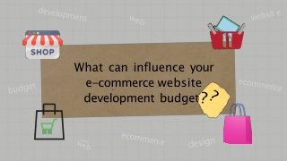 What can influence your e-commerce website development budget