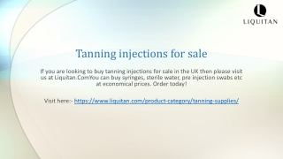 Tanning injections for sale