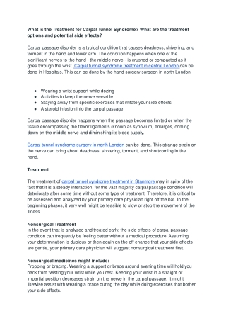 Neil Toft (Carpal Tunnel Syndrome Treatment) - Google Docs