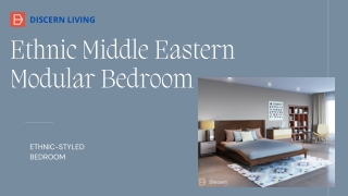 Ethnic Middle Eastern Modular Bedroom