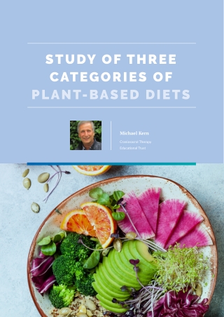 Study of Three Categories of Plant-Based Diets