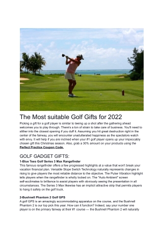 The Most suitable Golf Gifts for 2022