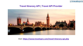 Travel Itinerary API