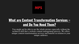 What are Content Transformation Services – and Do You Need Them_