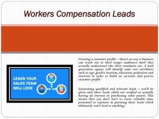 Workers Compensation Leads