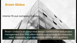 Interior Fit Out Company in India