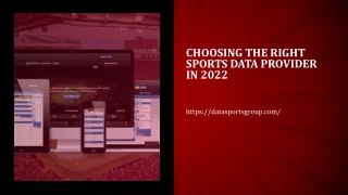 Choosing the Right Sports Data Provider in 2022