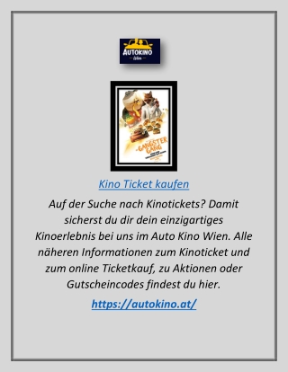 Kino Ticket kaufen | Autokino.at