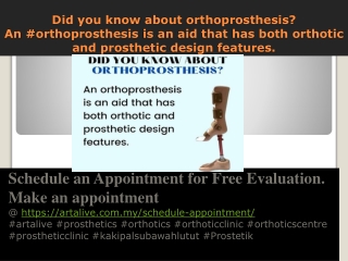 Did you know about orthoprosthesis