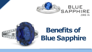 Benefits of Blue Sapphire