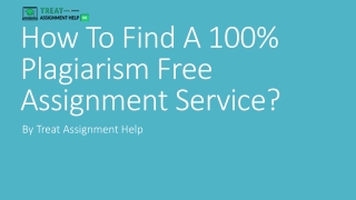 How To Find A 100% Plagiarism Free