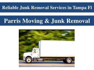 Reliable Junk Removal Services in Tampa Fl