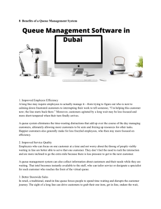 Queue Management Software in Dubai