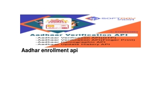 online aadhar enrollment api