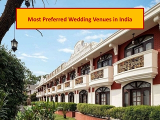 Best Wedding Venues in India