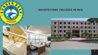 Colleges offering Architecture| M.ARCH Colleges in NCR| MURP Colleges in UP