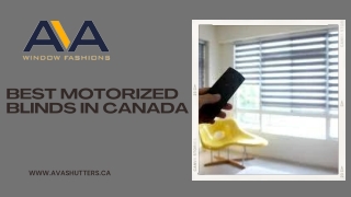 Best Motorized Blinds In Canada
