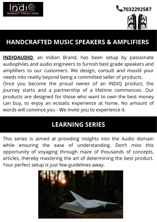 LEARNING SERIES-IndiqAudio