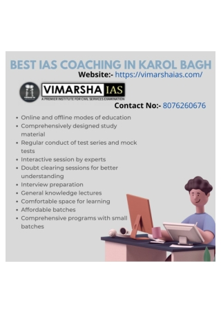 Best IAS Coaching In Karol Bagh Vimarsha IAS