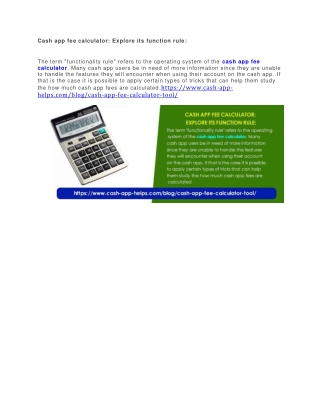 Cash app fee calculator Explore its function rule