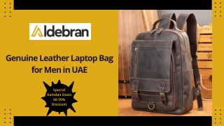Buy Genuine Leather Laptop Bag for Men in UAE